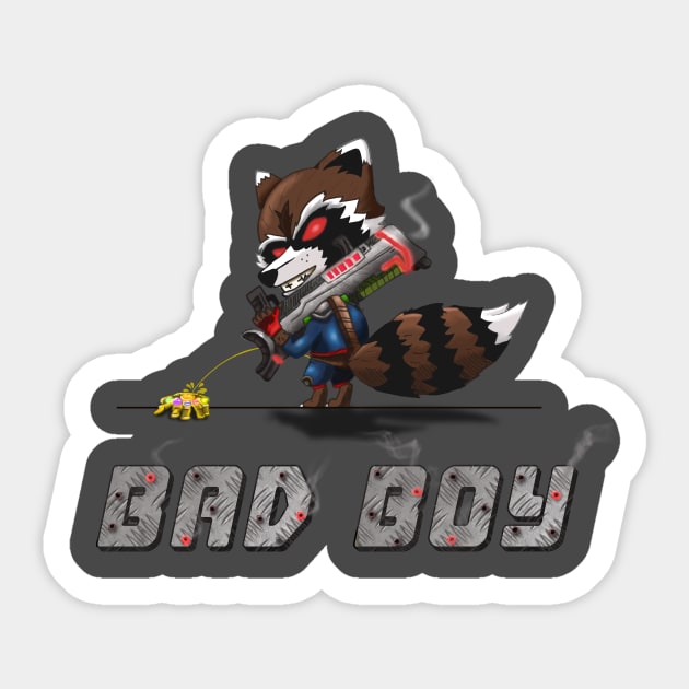 Bad Boy Rocket Sticker by Creative Wiz